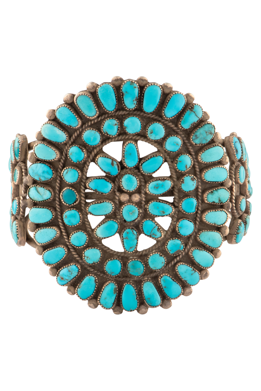 Handmade Silver & Turquoise Statement Bracelet for Women | Boho Chic Jewelry | Perfect for Parties, Weddings & Everyday Wear