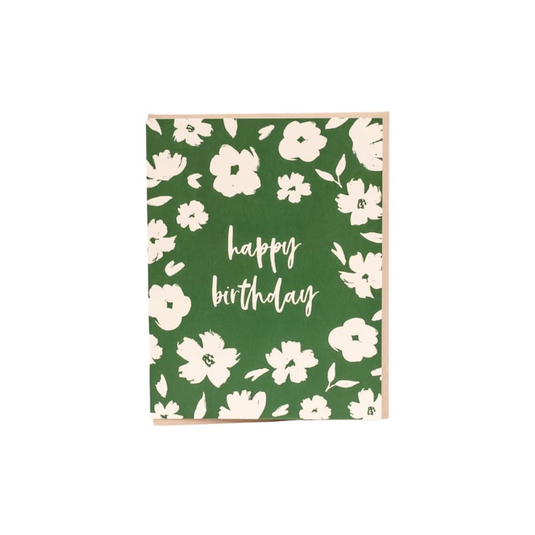 Beautiful Floral Happy Birthday Greeting Card - Perfect for Birthdays, Anniversaries & Special Occasions