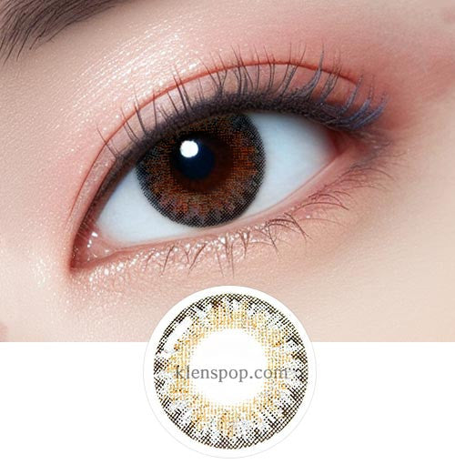 Ashley 3-Color Gray Colored Contact Lenses (2 Pack) - 6 Month Supply - Natural Eye Enlargement & Costume Makeup for Halloween, Cosplay, and Special Events