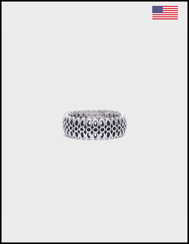 Good Art Model 25 Ring Small - Minimalist Sterling Silver Stackable Ring for Women, Perfect for Everyday Wear & Layering Jewelry