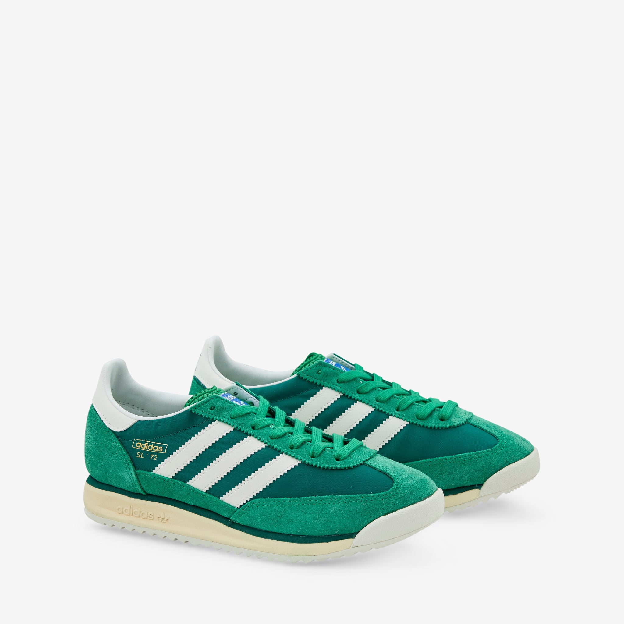 SL 72 RS Sneakers in Green, Core White & Collegiate Green - Stylish Casual Shoes for Men & Women | Perfect for Running, Gym Workouts & Everyday Wear