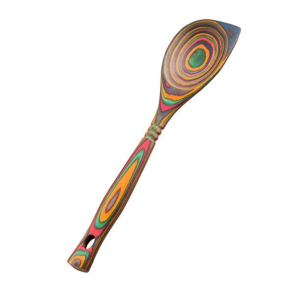Pakka Wood Corner Spoon - Durable & Ergonomic Kitchen Utensil for Cooking, Baking & Serving - Perfect for Stirring, Scooping & Measuring Ingredients