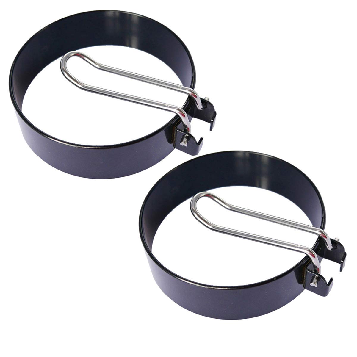 2-Pack Stainless Steel Non-Stick Egg Rings - Round Pancake & Omelet Mold (2.95