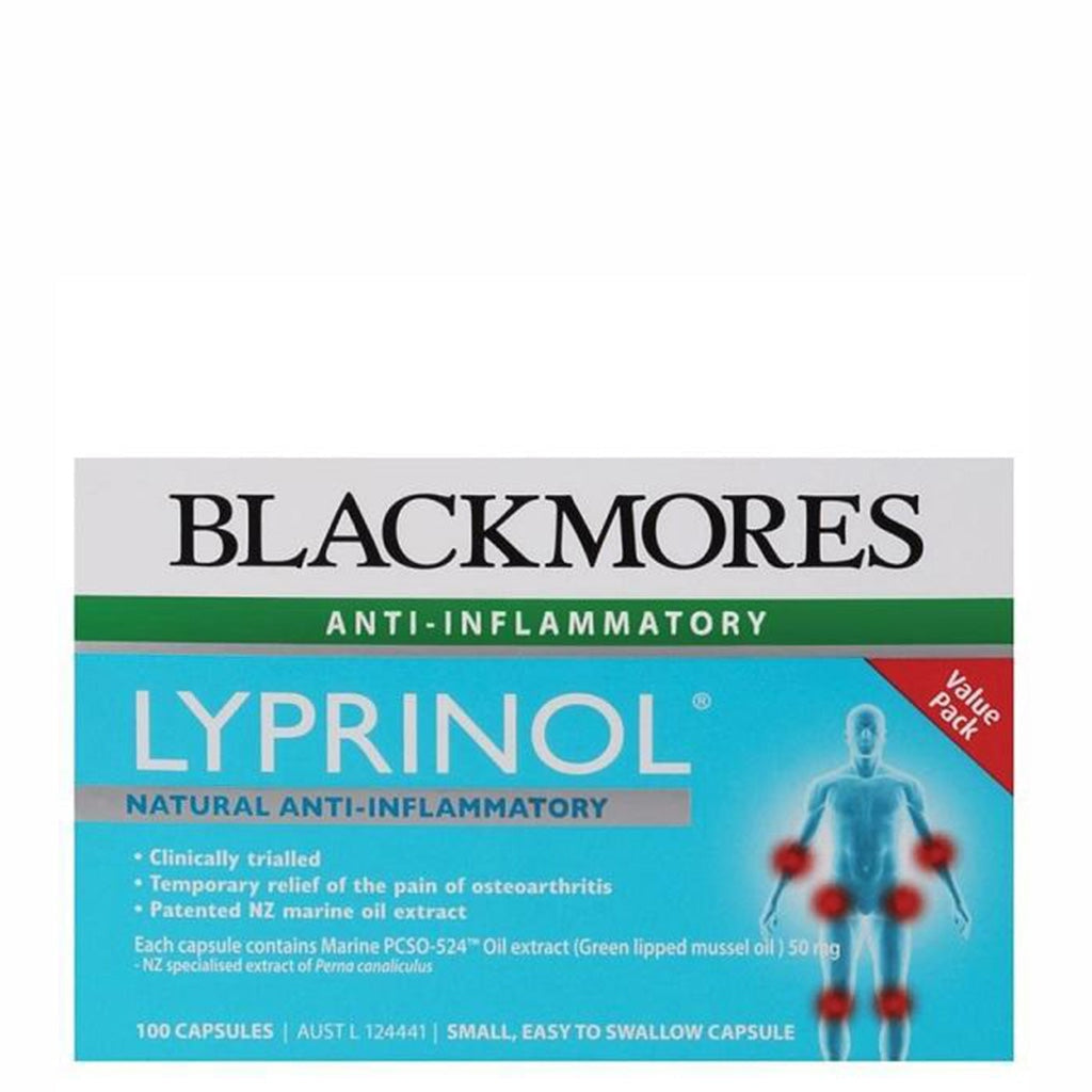 Blackmores Lyprinol - Premium Joint Support Supplement for Pain Relief & Mobility - Natural Omega-3 Fatty Acids - Supports Healthy Inflammatory Response - Ideal for Active Adults & Seniors with Joint Discomfort