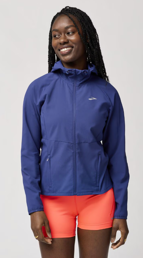 Brooks Women's Canopy Jacket - Lightweight Waterproof Windbreaker for Running, Hiking & Outdoor Activities