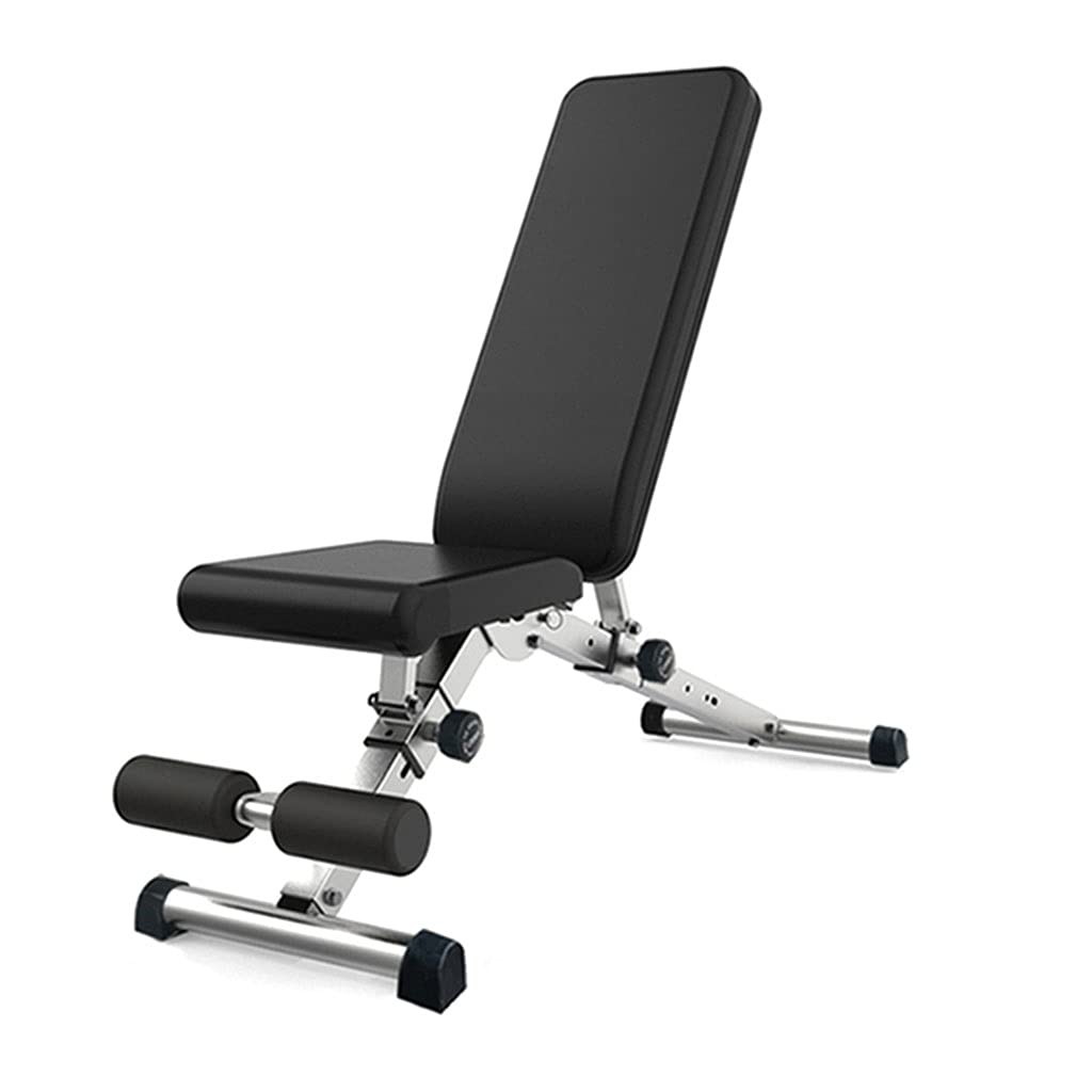 **Adjustable Dumbbell Bench - Multifunctional Home Gym Equipment for Sit-Ups, Ab Workouts & Bench Press (Black, 141x46x40cm) - Perfect for Home Fitness & Strength Training**
