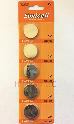 Hillflower 1000 Pieces CR2025 Lithium Battery - 3V Coin Cell Battery for Watches, Calculators, Key Fobs & Small Electronics - Bulk Pack of BR2025/CR2025 Batteries