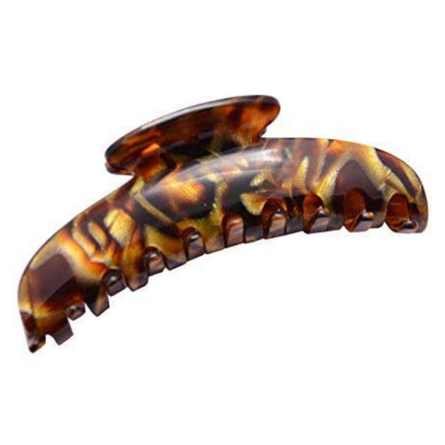 French Amie Large Hair Claw Clip for Women - Handmade Cellulose for Thick Hair - Indoor & Outdoor Styling