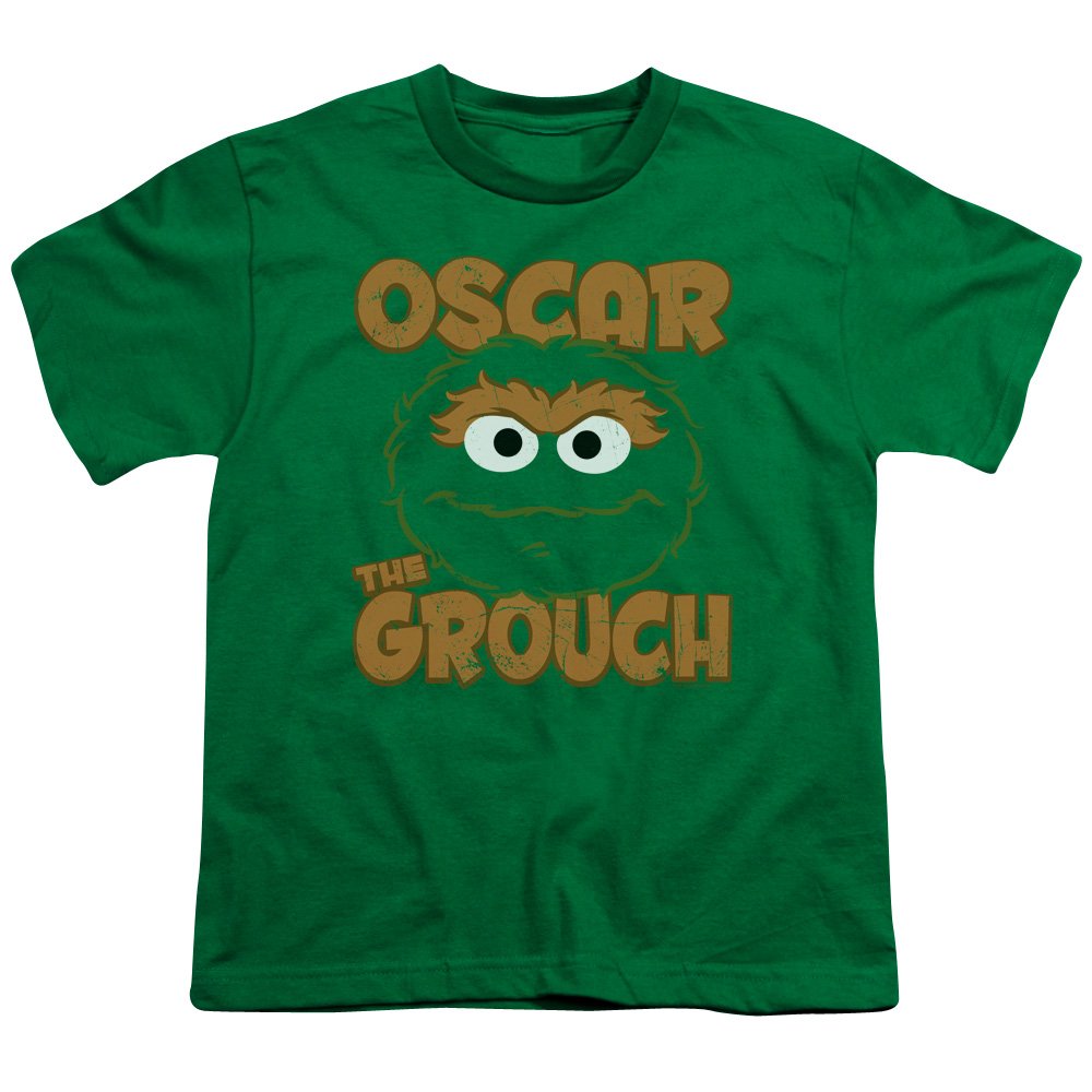 Sesame Street Oscar the Grouch Sandwich Unisex Youth T-Shirt for Kids - Fun Cartoon Character Tee for Boys & Girls - Perfect for School, Playdates & Family Outings