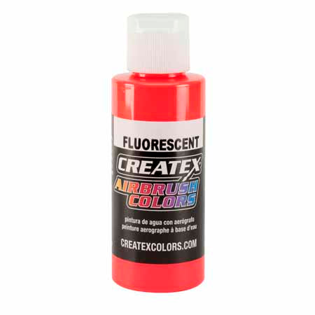 Createx Fluorescent Red Acrylic Paint - High Pigment, Fast Drying for Airbrush & Art Projects - Perfect for Automotive, Illustration & DIY Crafts