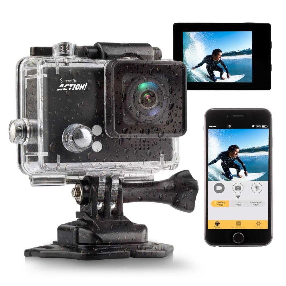4K Ultra HD Compact Action Camera - Waterproof, WiFi, 30MP for Sports, Travel & Vlogging - Perfect for Surfing, Skiing & Outdoor Adventures
