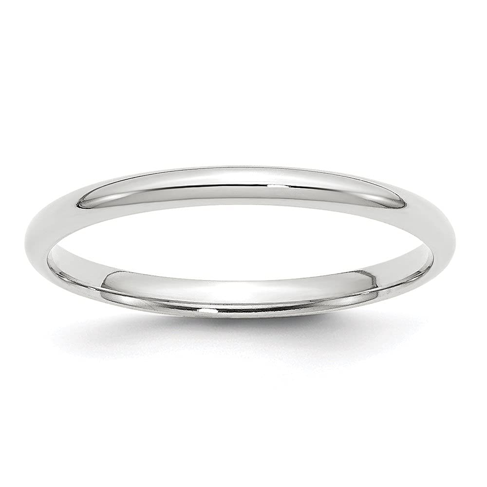 10K White Gold 2mm Comfort Fit Diamond Wedding Band Ring for Women - Elegant Fine Jewelry for Bridal, Anniversary & Everyday Wear