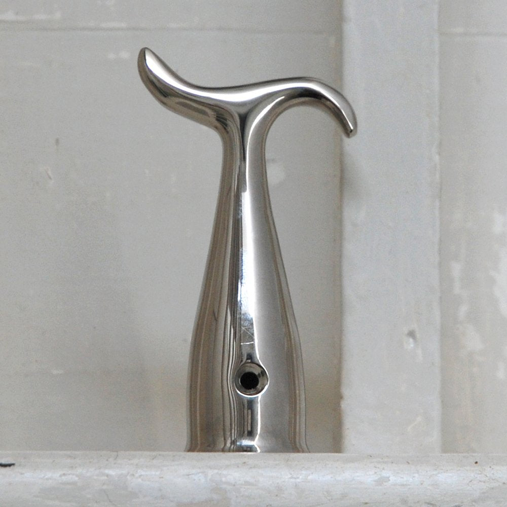 Polished Nickel Coat Hook - Heavy Duty Wall Mount Hooks for Hanging Coats, Hats, Bags & Towels - Perfect for Entryway, Bathroom & Closet Organization