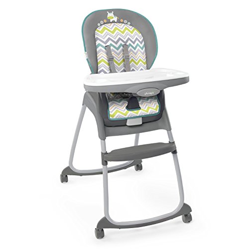 Ingenuity Trio 3-in-1 Convertible High Chair for Babies & Toddlers - Ridgedale Design - Adjustable Height High Chair, Toddler Chair & Booster Seat - Perfect for Dining, Feeding & Playtime