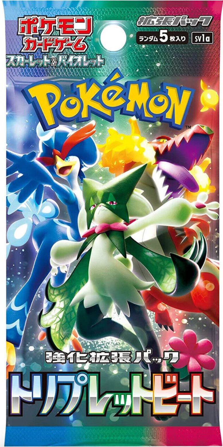 Pokemon Triplet Beat Japanese Booster Box SV1V - 36 Packs of Rare Pokemon Cards for Collectors & Players - Perfect for Trading, Battling & Display