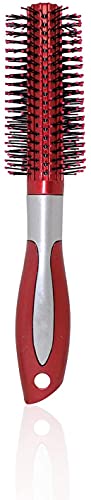 Professional Round Hair Brush for Blow Drying - Purple Roller Curling Hair Comb for Women, Men & Kids (20g, Pack of 1) - Perfect for Salon Styling, Home Use & Travel