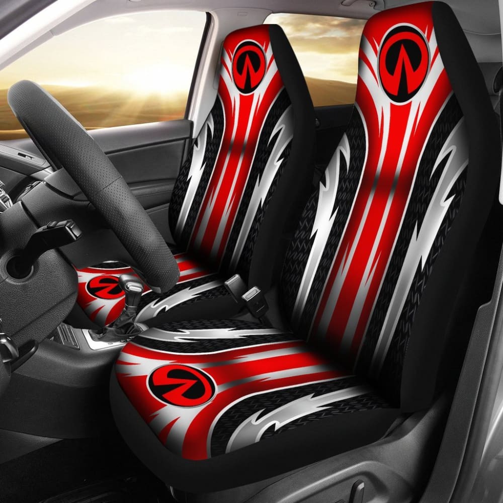 Premium 2-Piece Front Seat Covers for Infiniti - Vibrant Red (Part #144627) | Universal Fit, Durable Protection for Cars, SUVs & Trucks | Perfect for Daily Commute, Road Trips & Outdoor Adventures