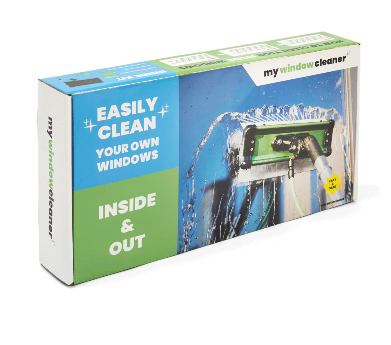 Affordable Indoor/Outdoor Window Cleaner Kit - 15 Piece Set for Streak-Free Cleaning | Perfect for Homes, Offices & High-Rise Windows