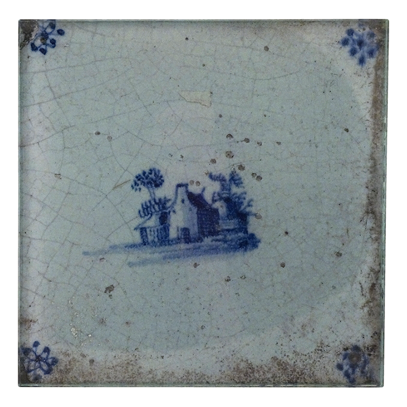 Hand-Painted Delft Blue Ceramic Tiles - Dutch Inspired Home Decor for Kitchen Backsplash, Bathroom & Fireplace
