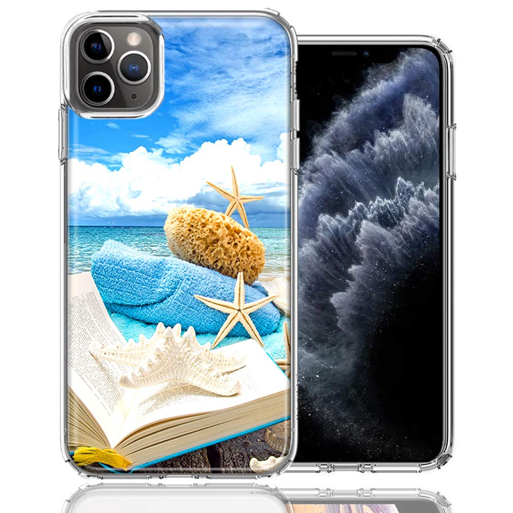 **Shockproof Double Layer Phone Case for Apple iPhone 12 Pro/iPhone 12 - Beach Reading Design - Perfect for Outdoor, Travel & Daily Protection**