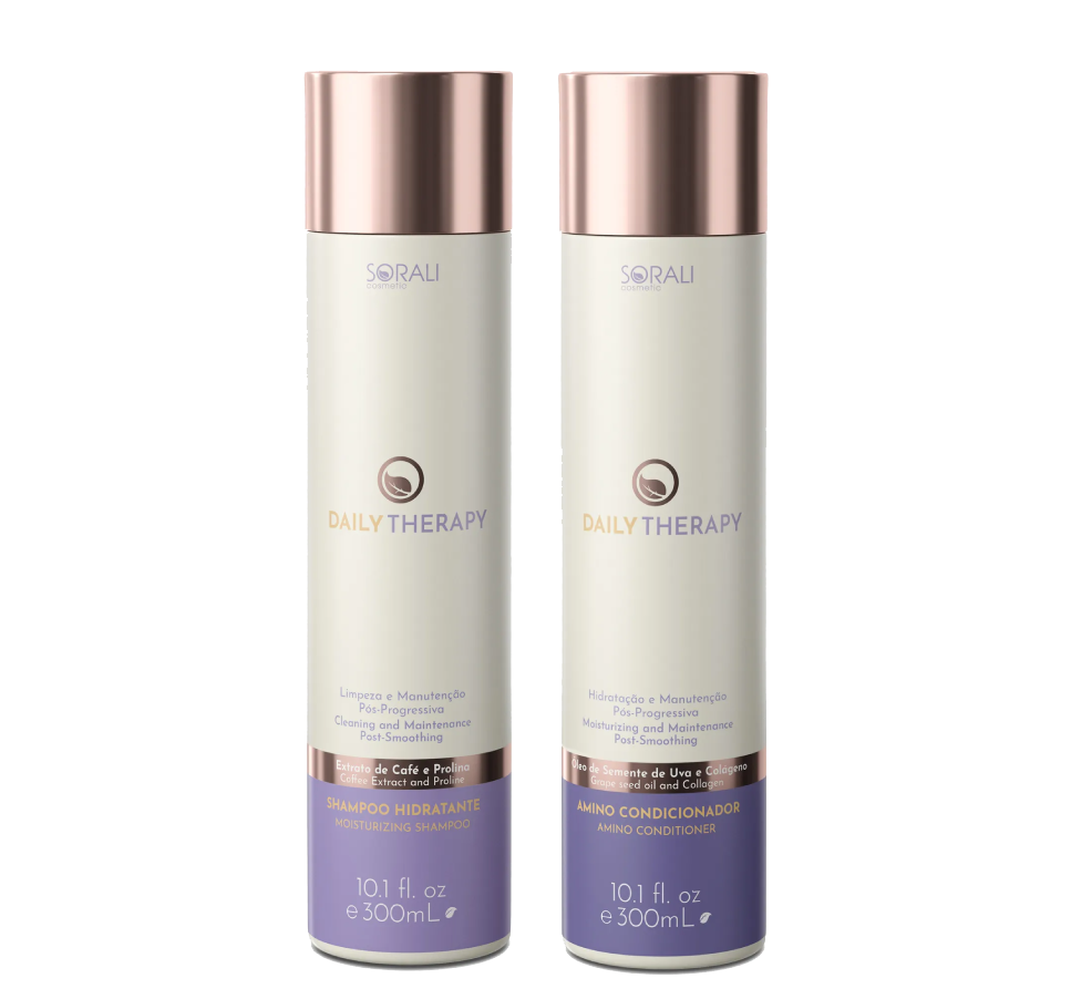 Sorali Daily Therapy Home Care Shampoo & Conditioner Set - 2 x 300ml for Hydrated, Healthy Hair - Perfect for Dry, Damaged Hair Repair & Daily Nourishment at Home