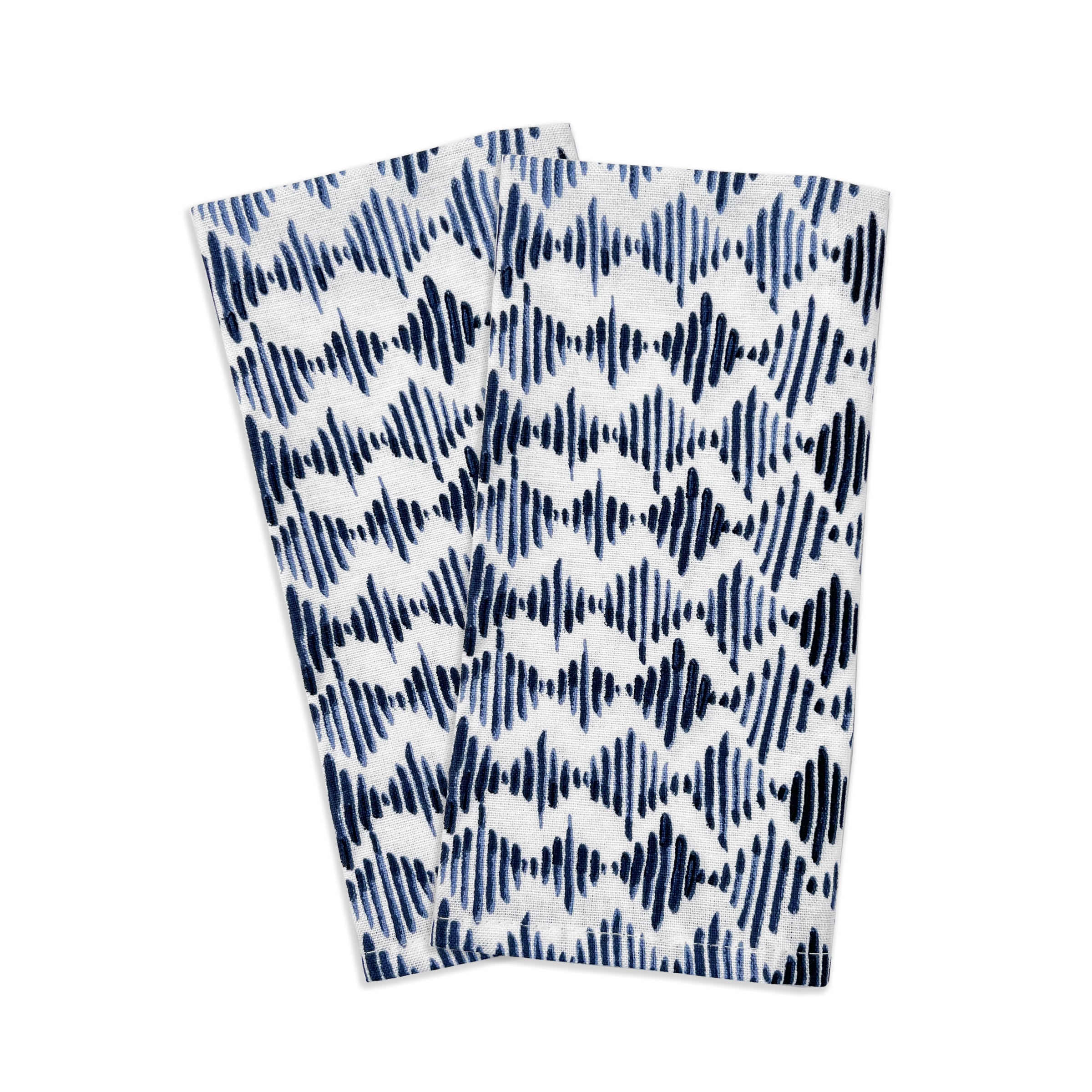 Premium Blue Bay Diamond Dinner Napkin Set of 2 - Elegant Cloth Napkins for Fine Dining, Wedding, Anniversary & Special Occasions
