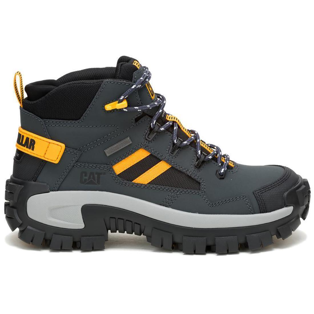 Invader Mid Vent Waterproof Composite Toe Work Boots - Dark Shadows - Slip Resistant & Comfortable for Construction, Landscaping & Outdoor Jobs