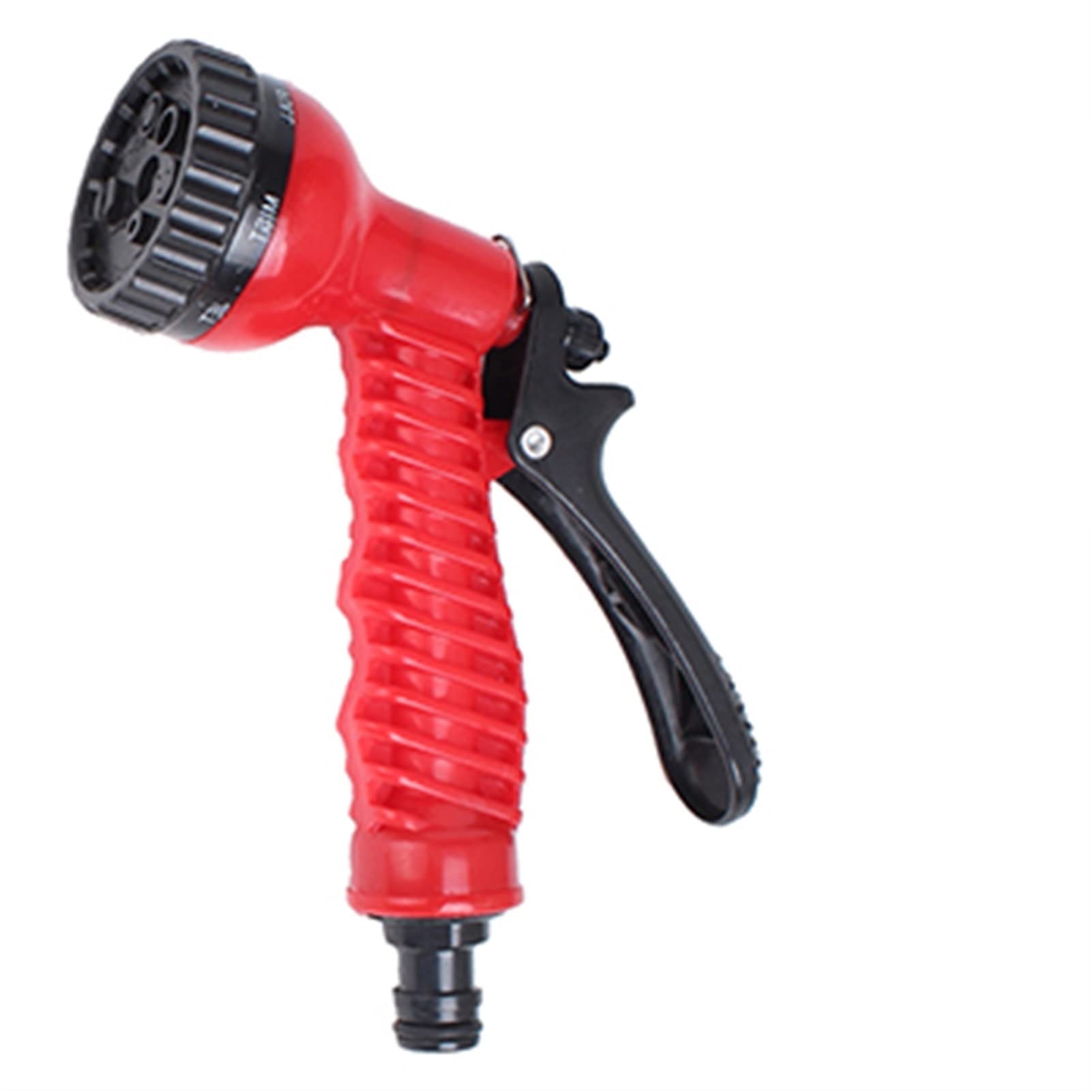 **Xiaohu Adjustable High Pressure Garden Hose Nozzle - 8 Spray Modes Water Gun for Car Washing, Plant Watering, Lawn Sprinkler & Outdoor Cleaning (Red)**    *(Perfect for Washing Cars, Watering Gardens, Cleaning Patios & More!)*