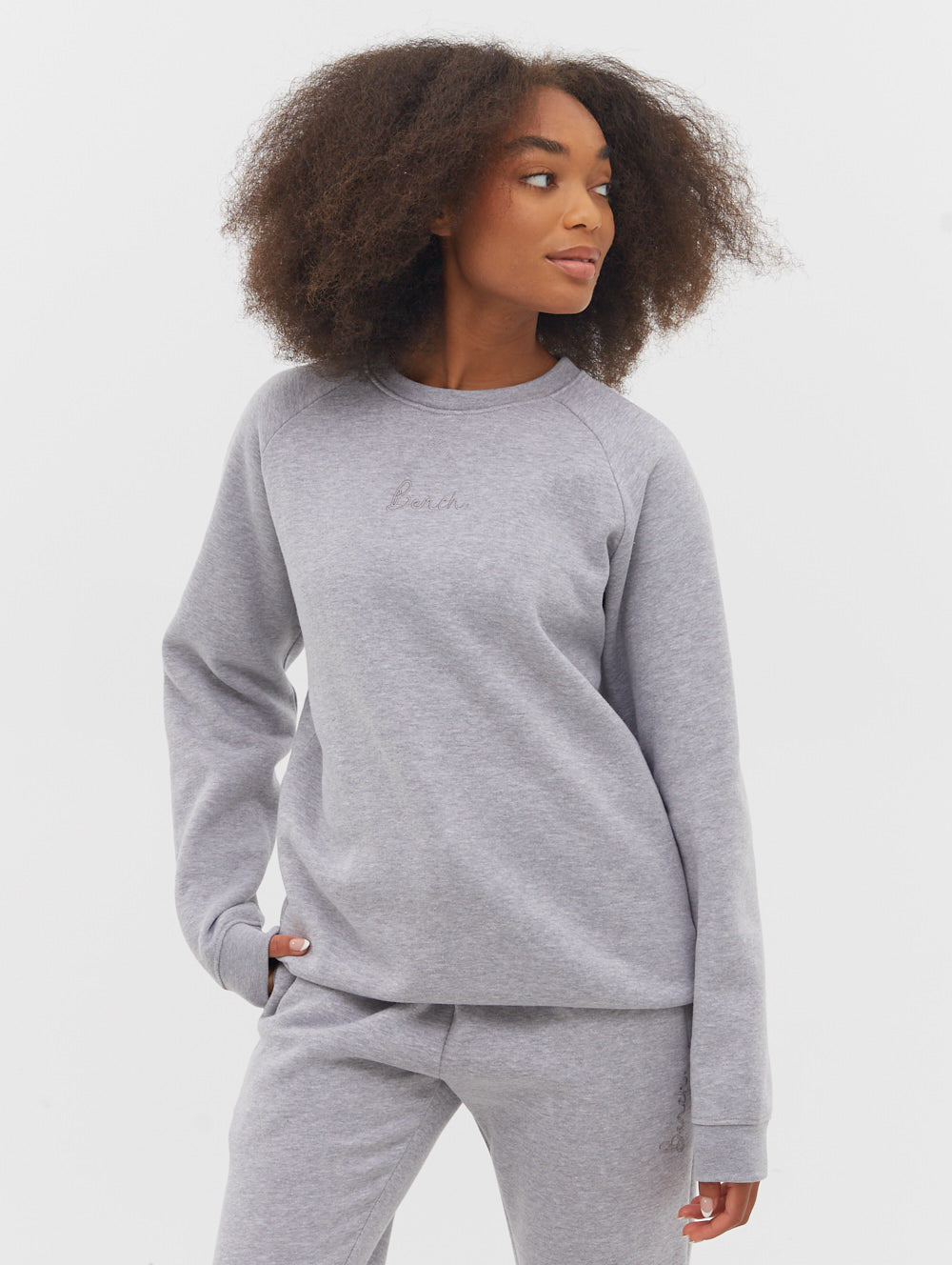Lerna Sustainable Oversized Raglan Crew Neck Sweatshirt | Eco-Friendly Cotton Blend Pullover | Perfect for Casual Wear, Lounge & Outdoor Activities