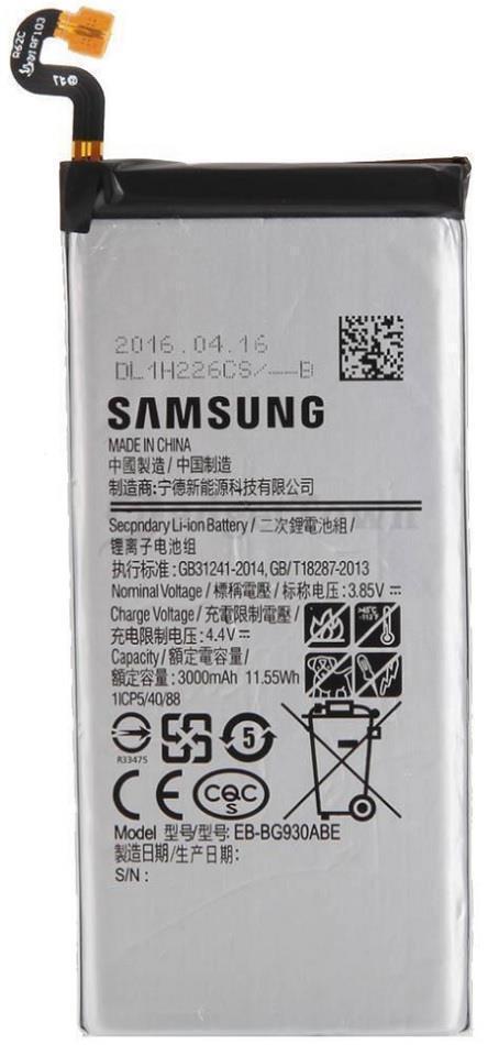 Original Samsung Galaxy S7 Battery Replacement - EB-BG930ABA - Compatible with SM-G930 - Long Lasting Power for Smartphones - Perfect for Travel, Work & Everyday Use
