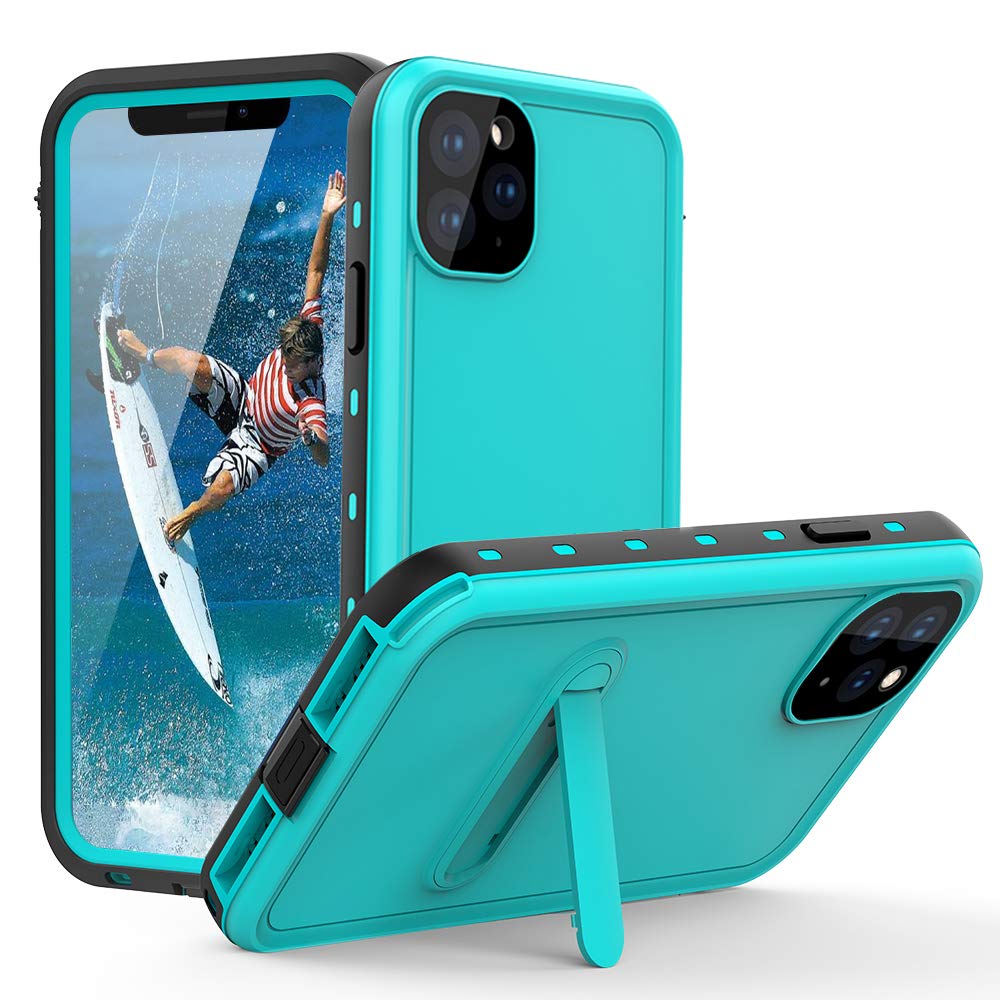 Comosso iPhone 11 Pro Max Waterproof Case - Heavy Duty Shockproof Full Body Protection with Built-in Screen Protector for iPhone 11 Pro Max 6.5 Inch (2019 Model) - SS Blue - Perfect for Swimming, Outdoor Sports & Extreme Activities
