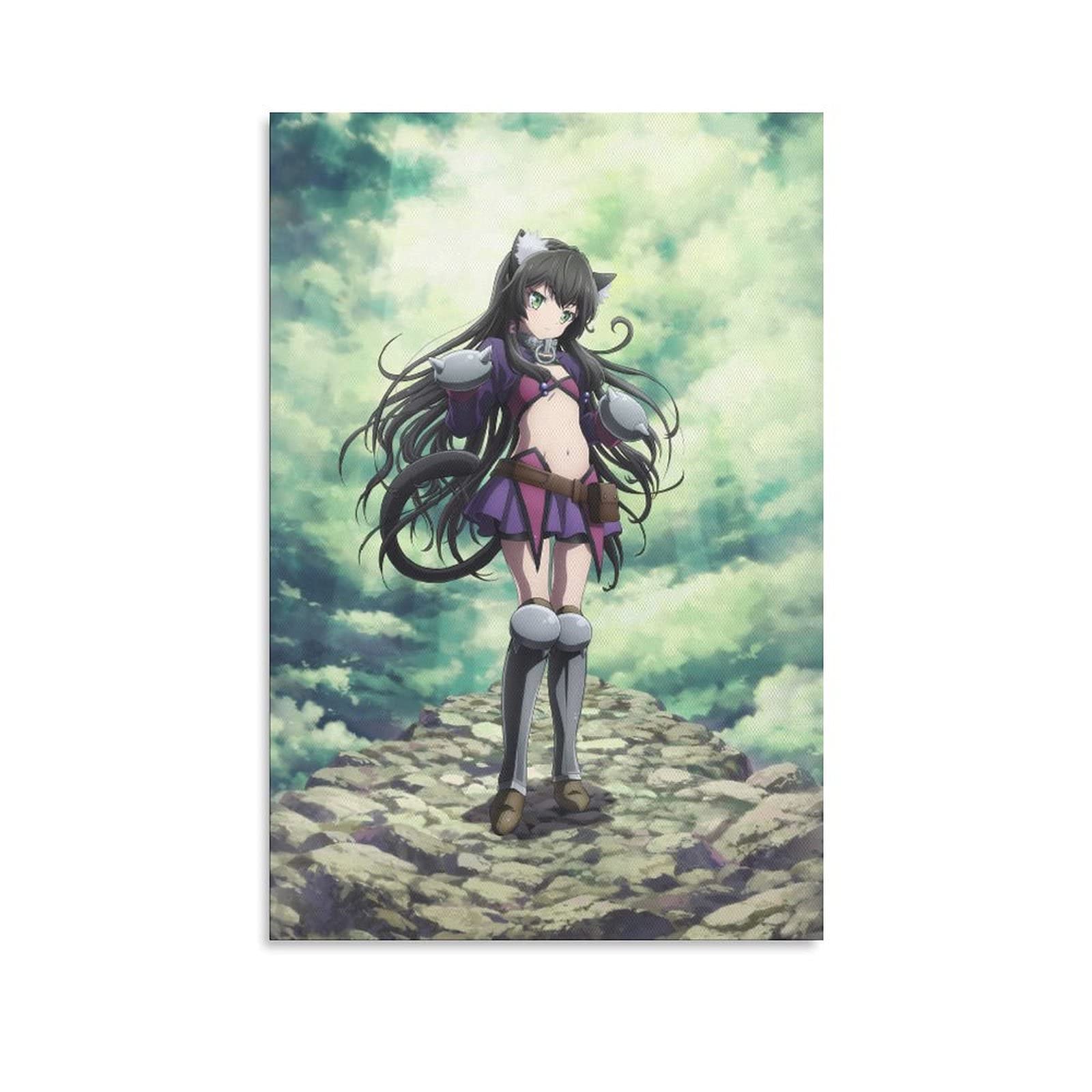Anime How Not to Summon A Demon Lord Rem Canvas Poster Set of 4 - 16x24 Inches (40x60cm) Japanese Anime Wall Art for Bedroom, Office & Game Room Decor - Perfect Gift for Anime Fans & Otaku Culture Enthusiasts
