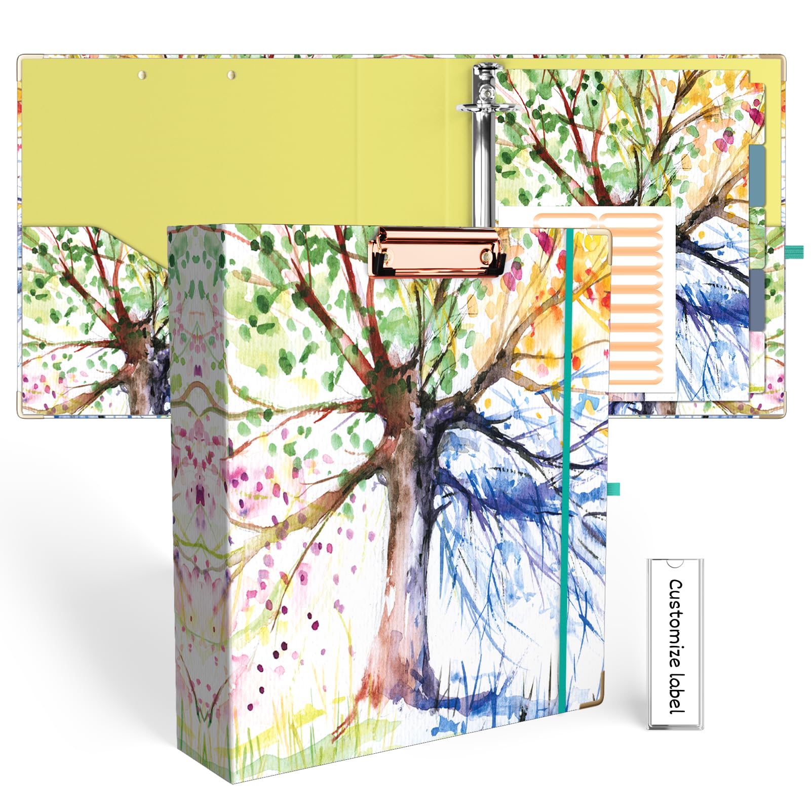 2 Inch 3 Ring Binder with Clipboard - Letter Size 11
