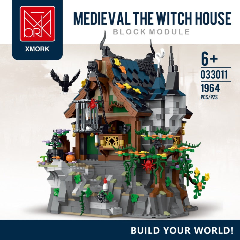 XMORKMODEL Medieval Wizard Hut Building Kit - 1964pcs DIY Castle Model for Adults & Teens - Perfect for Fantasy Lovers, Home Decor & Gift Giving