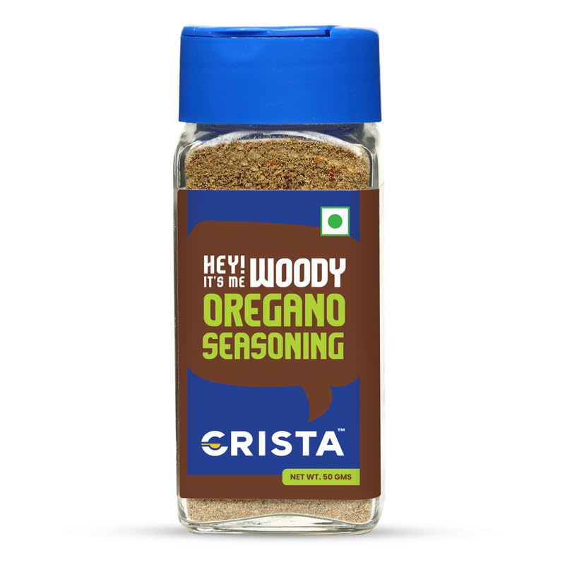 CRISTA Woody Oregano Seasoning - Premium Organic Spice Blend for Cooking, Vegan & Gluten-Free (50g) | Perfect for Pizza, Pasta, Salads & Mediterranean Dishes