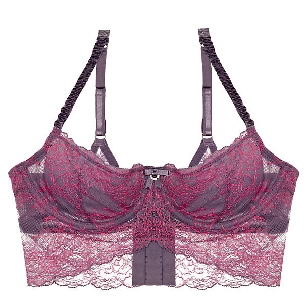 Sexy Lace Longline Bra for Women - Push Up Underwire Bustier with Adjustable Straps | Perfect for Boudoir, Bridal, and Special Occasions