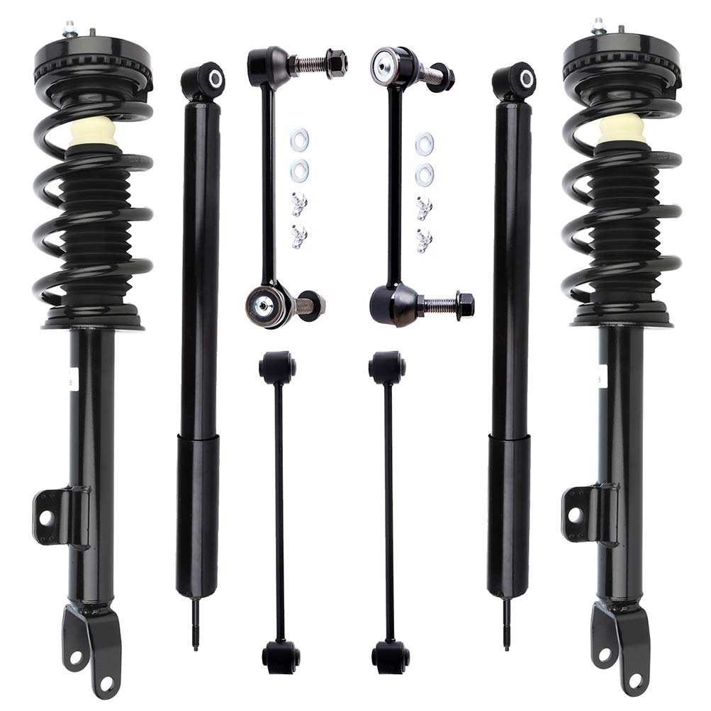 SCITOO 8-Piece Front Quick Complete Struts & Rear Shocks Absorber Stabilizer Bar Link Kit - Compatible with Dodge Charger 2012-2017 & Dodge Challenger 2012-2017 - Perfect for Smooth Ride & Enhanced Suspension Performance