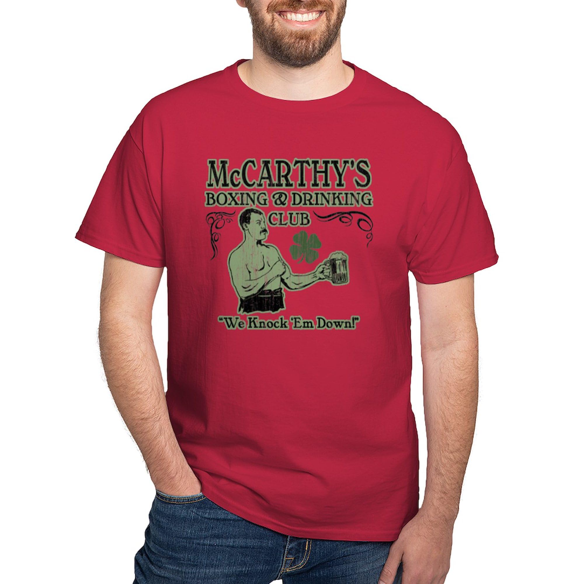**McCarthy's Club Dark T-Shirt for Men - 100% Cotton Classic Graphic Tee | Casual Wear, Street Style & Everyday Comfort**
