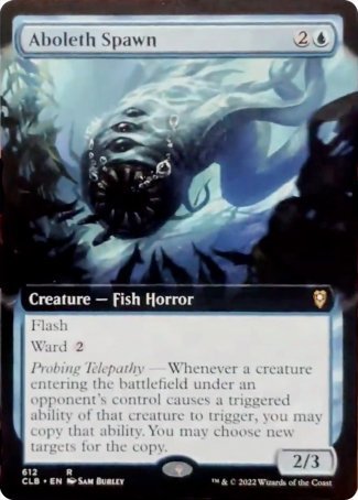 Aboleth Spawn (Extended Art) - Commander Legends: Battle for Baldur's Gate MTG Card - Perfect for Commander Decks & Fantasy Gaming Collectors