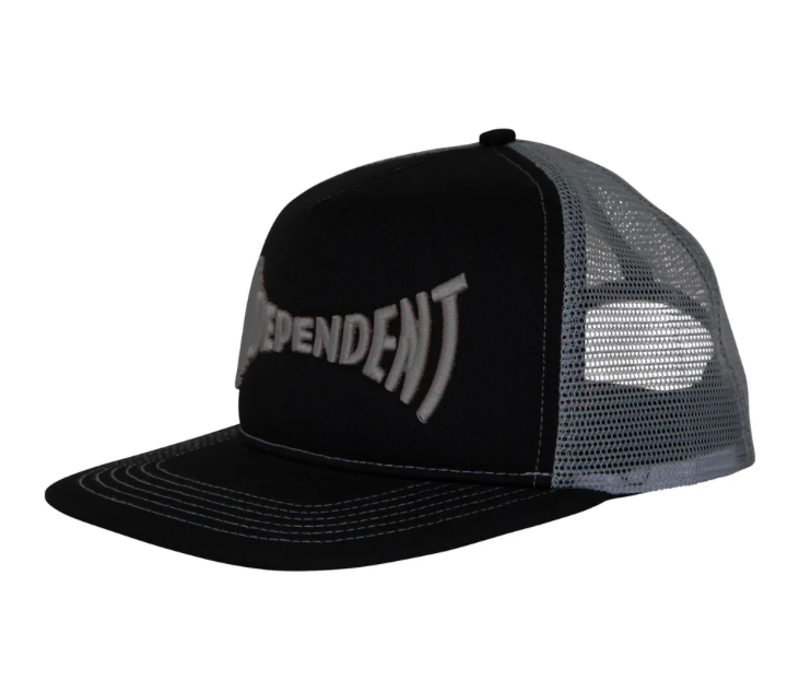 Snapback Trucker Hat - Adjustable Black & Silver Mesh Cap for Men & Women - Perfect for Outdoor Activities, Sports, and Casual Wear