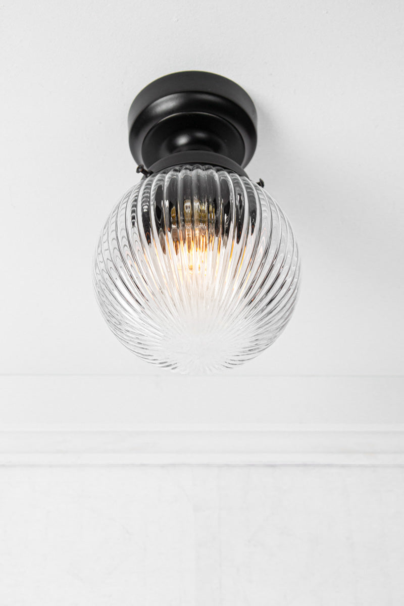 Dakota Reeded Glass Batten Light Fixture - Modern Farmhouse Pendant Lighting for Kitchen Island, Dining Room, and Entryway