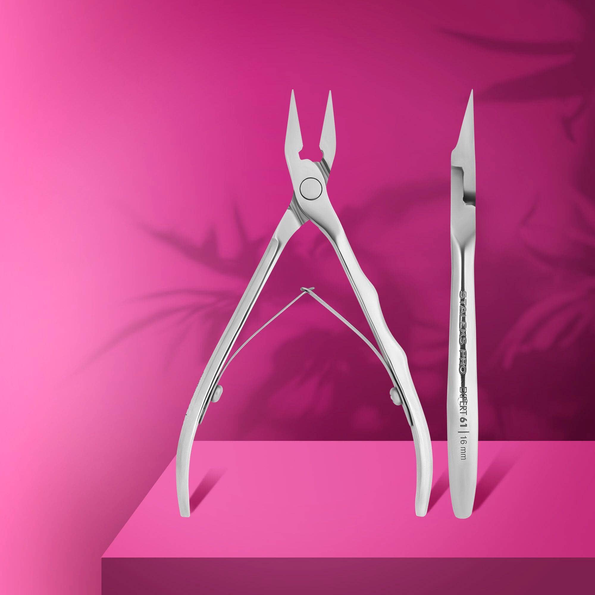 Staleks Expert 61 Professional Ingrown Toenail Clippers - 16mm Precision Stainless Steel Nippers for Pain-Free Ingrown Toenail Removal - Perfect for Pedicures, Home Foot Care & Podiatrist Use