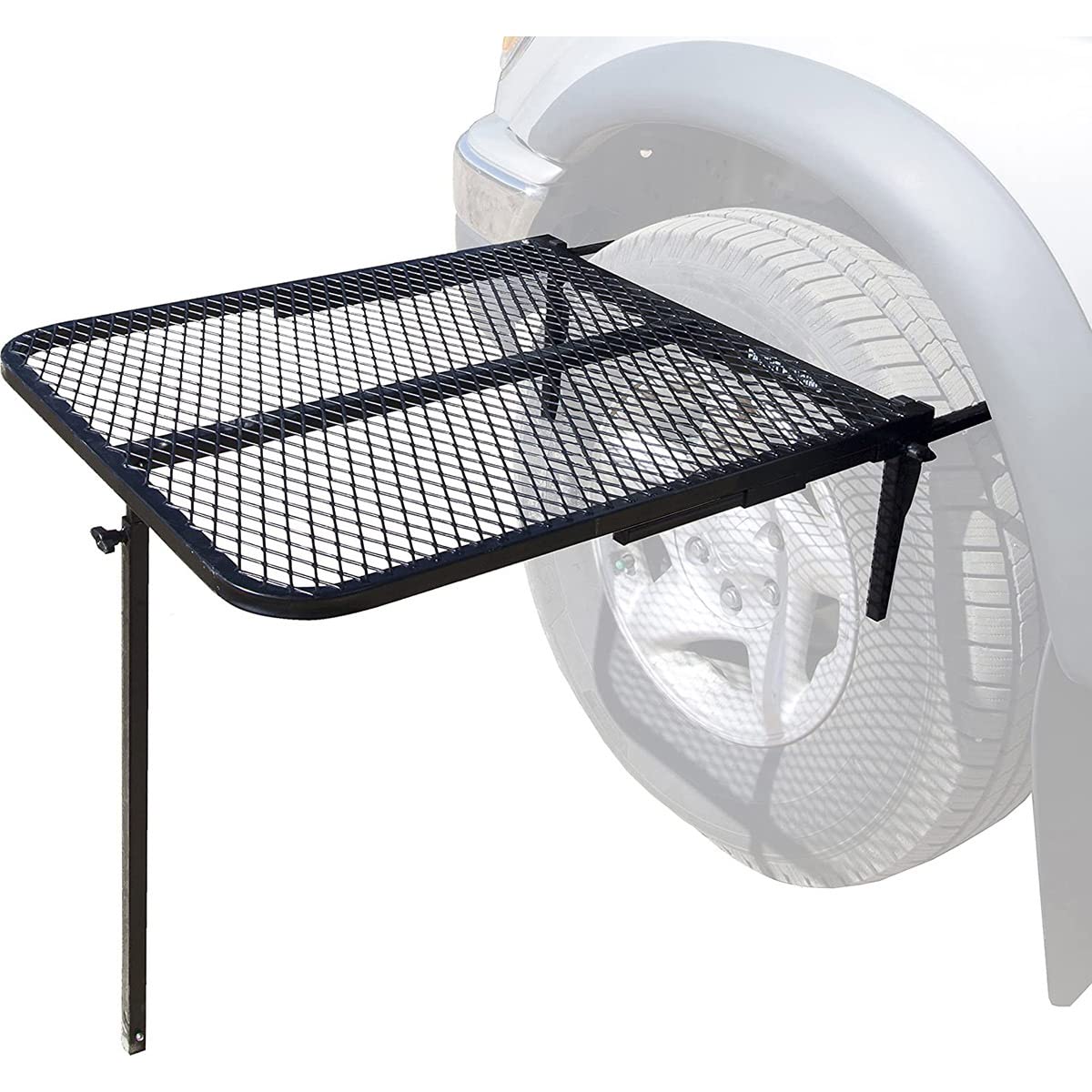 Portable Iron Car Table - Foldable Camping Table for Outdoor Travel, Tailgating & Picnics | Perfect for Camping, Road Trips & Backyard BBQs