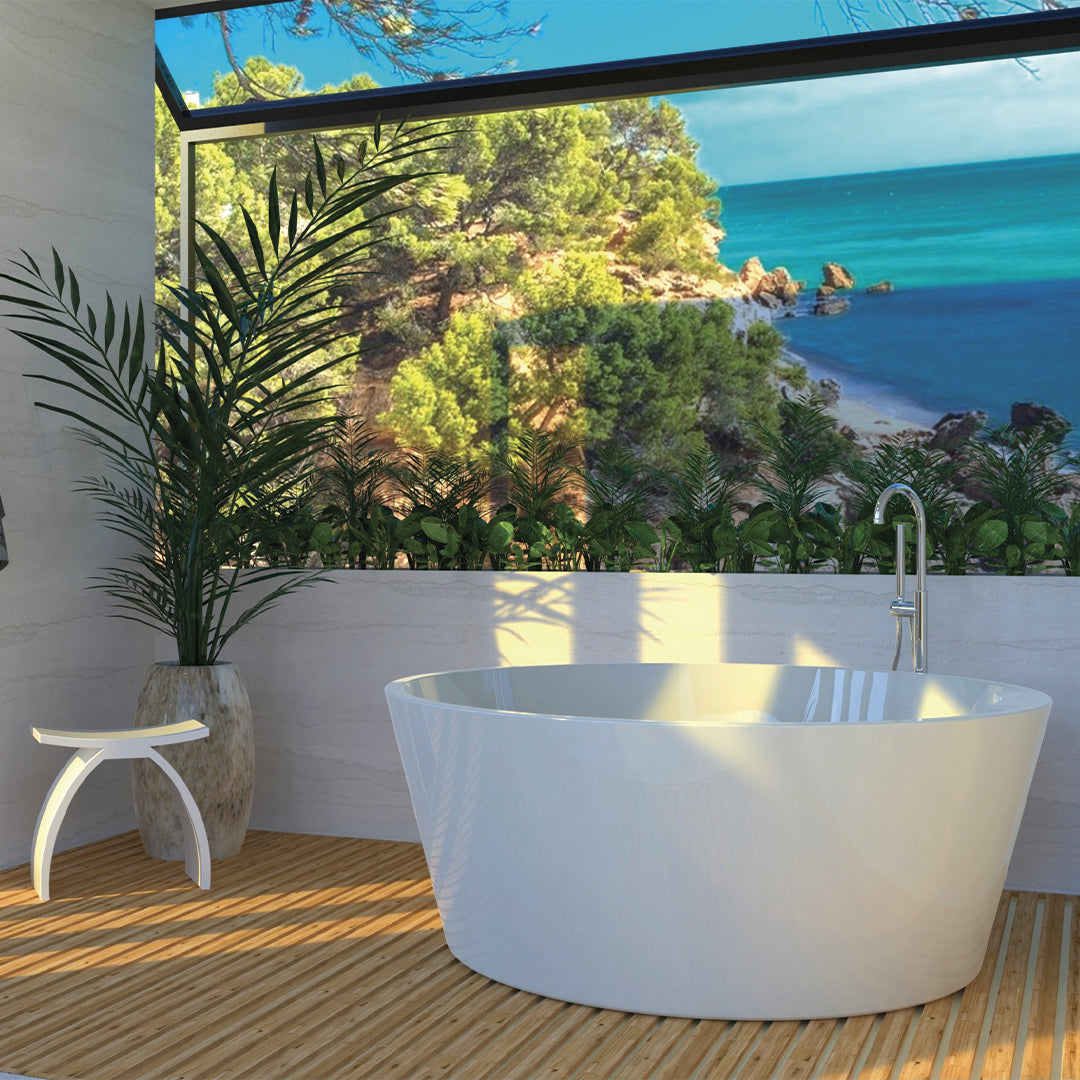 DAX Round Freestanding Acrylic Bathtub 57