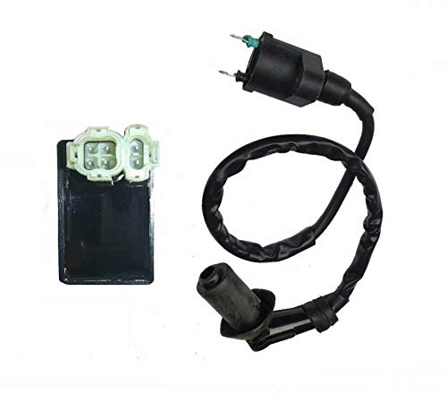 High Performance CDI Box & Ignition Coil Spark Plug Wire Kit for 2004-2009 Honda CRF50 - Upgrade Your Dirt Bike's Ignition System for Better Acceleration & Power - Perfect for Off-Road Racing & Trail Riding