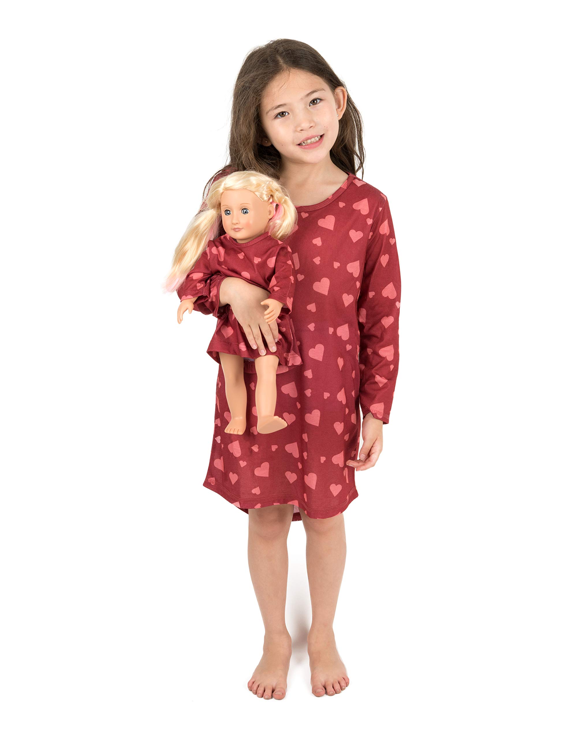 Unicorn Sleepwear for Girls 4-14 Years | Matching Doll Pajama Set for Bedtime & Playtime