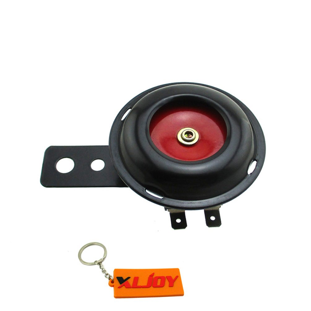 12V 105dB Loud Motorcycle Horn - Universal for Moped, Scooter, ATV, Quad, Go Kart & Electric Bike - High-Performance Safety Upgrade for Road and Off-Road Vehicles