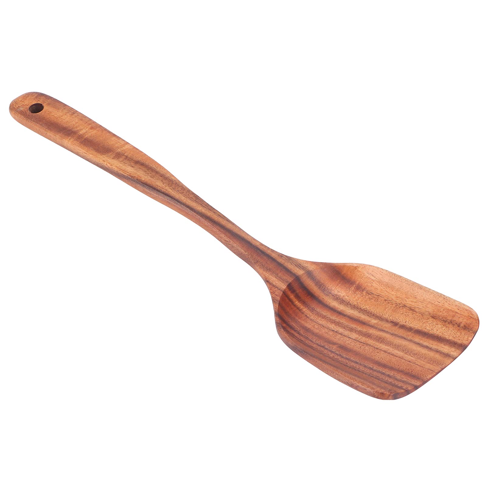 Premium Wooden Spatula for Cooking - Long Handle Flat Frying Turner - Hand Polished Kitchen Utensil for Restaurants & Home Use - Perfect for Flipping Pancakes, Eggs, and Burgers on Griddle or Skillet