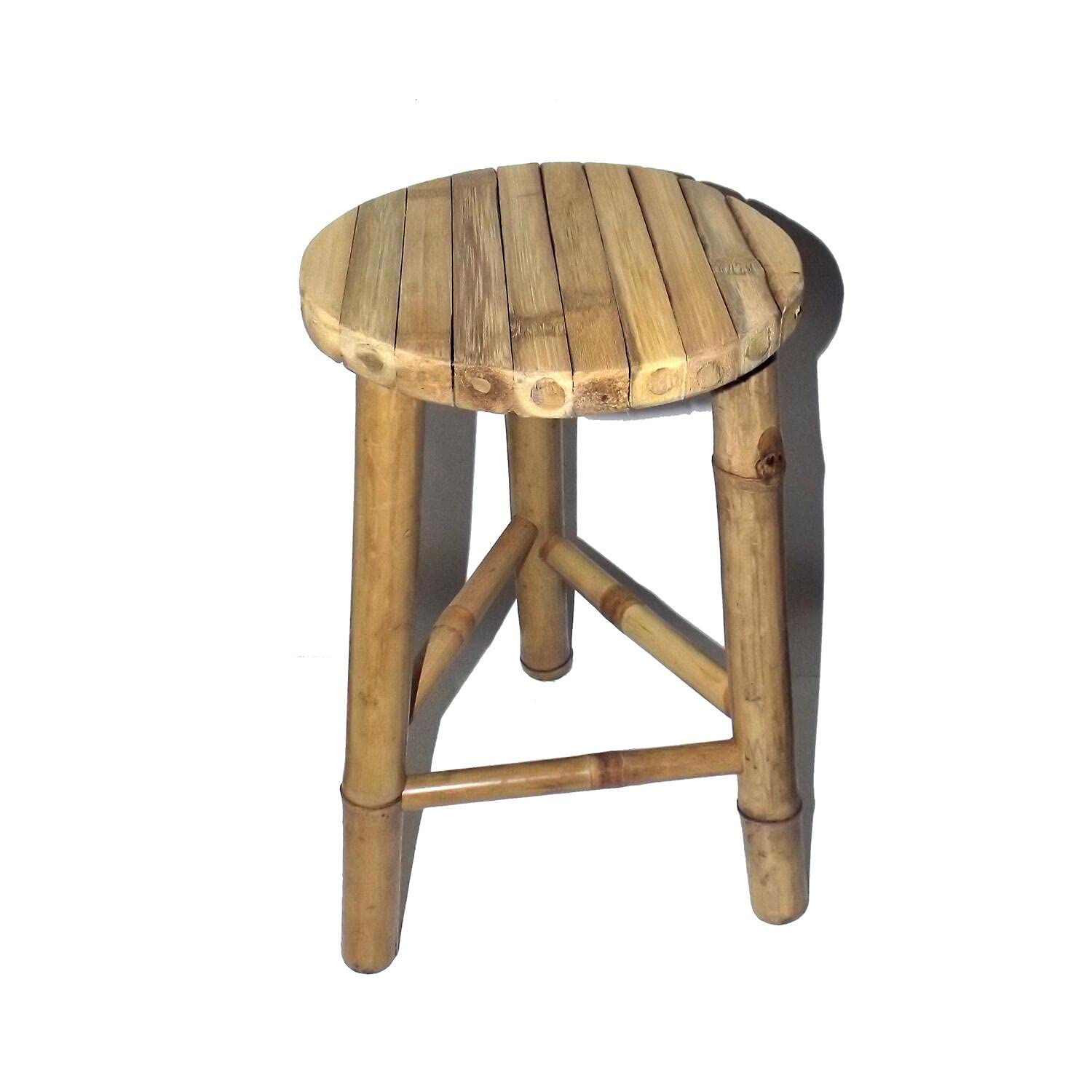 Portable Outdoor Bamboo Small Stool - Lightweight & Durable Camping, Picnic, Beach, Garden Seating Furniture for Adults & Kids