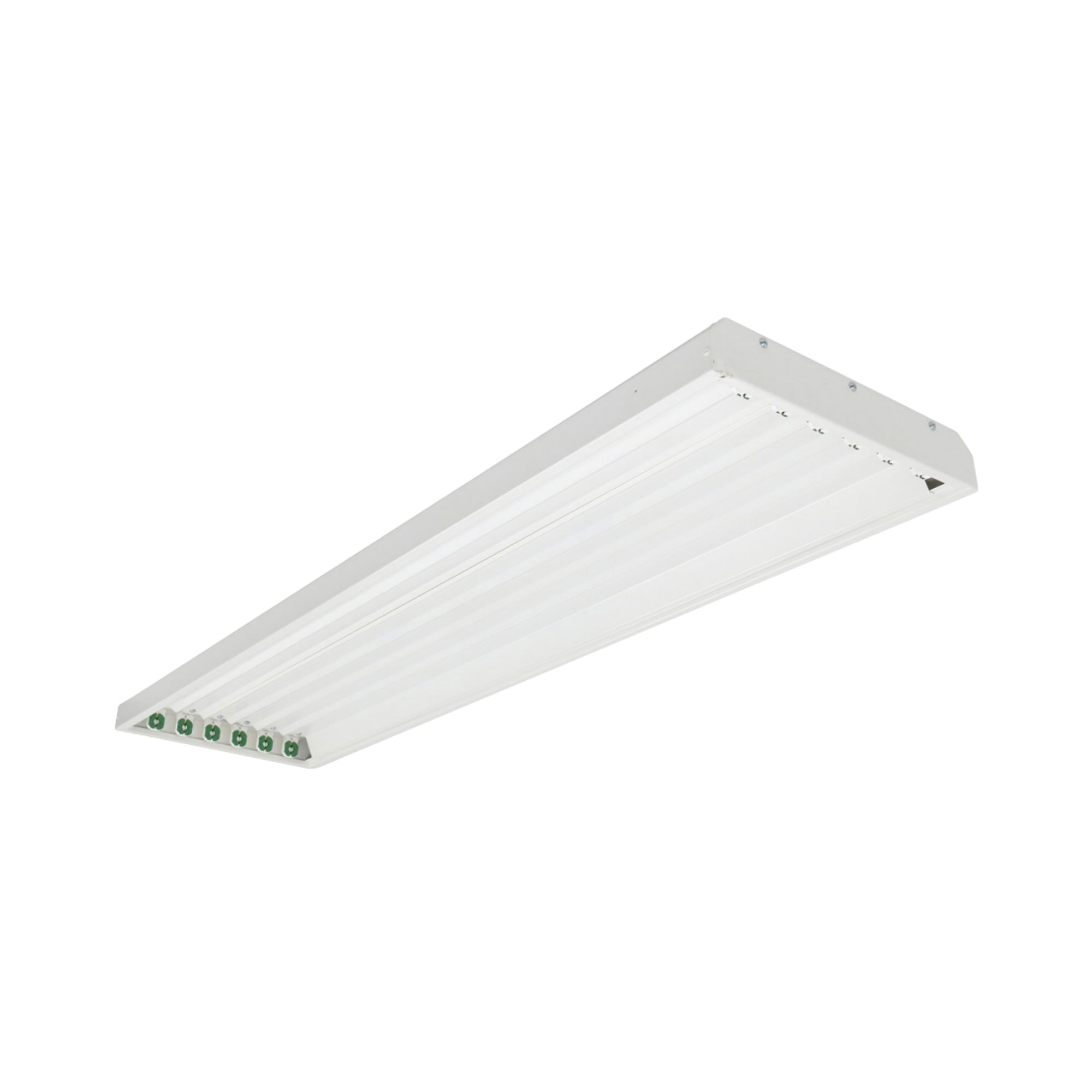 4ft LED High Bay Light Fixture - 6 Lamp T8 Ballast Free, 5000K Daylight, 120W, 18,000 Lumens - Ideal for Warehouses, Garages, Workshops & Commercial Spaces
